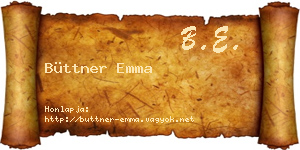 Büttner Emma névjegykártya